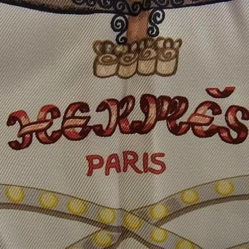 Hermes black silk